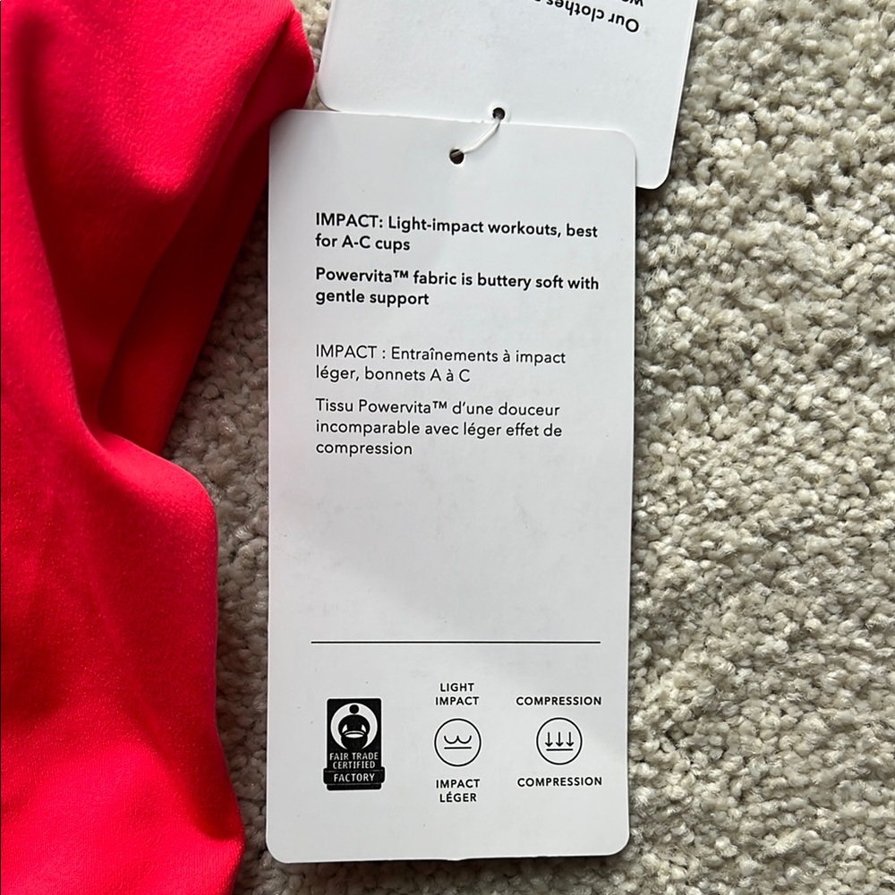 Athleta Bright Pink Activewear Sports Bra - Picture 3 of 6